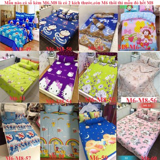 Xả Kho Bộ ga gối đủ kích thước poly