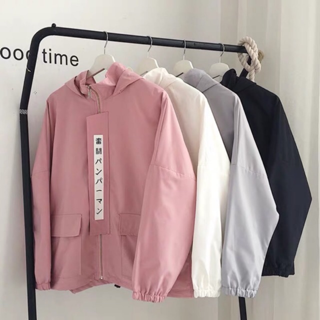 [Mã WASKT304 giảm 15% tối đa 30K đơn 99K] Áo khoác kaki túi hộp unisex Chữ Hàn, nam nữ phong cách ulzzang Wind