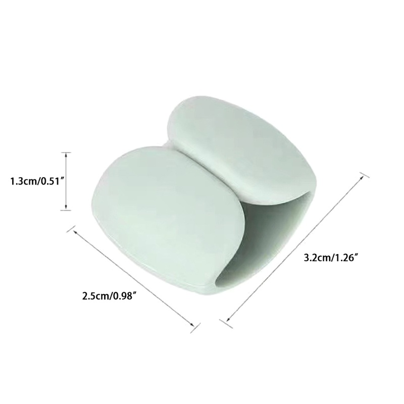 Bộ 4 Giá Đỡ Dây Cáp Sạc USB Hình Tròn Màu Trơn Tiện Dụng Cho Gia Đình / Văn Phòng