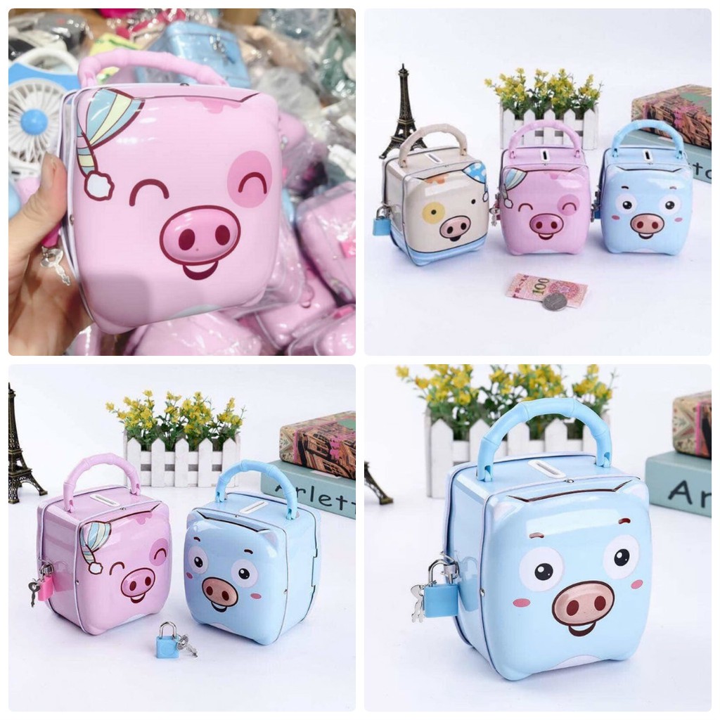 Chuyên sỉ lẻ :LỢN TIẾT KIỆM cute - có đủ 2 màu xanh hồng