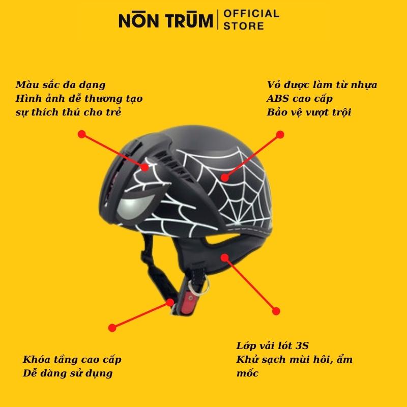 Nón bảo hiểm ANDES 181S cho trẻ em có kính âm chính hãng