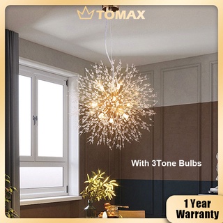 Bảo hành 2 năm Ánh sáng đèn chùm LED bồ công anh cho phòng ăn phòng ngủ