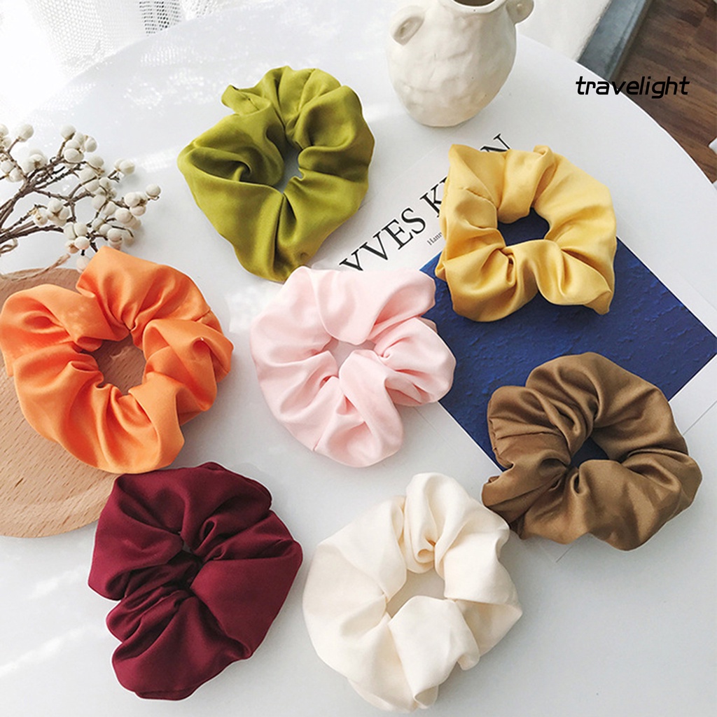 Dây Cột Tóc Vải Co Giãn Phong Cách Pháp Cổ Điển TL19 Dành Cho Nữ