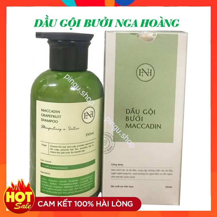 Dầu gội bưởi Nga Hoàng ( Maccadin 330ml ) -Dầu gội bưởi ngăn rụng tóc, hết gàu, hết ngứa, phục hồi chân tóc yếu, hư tổn