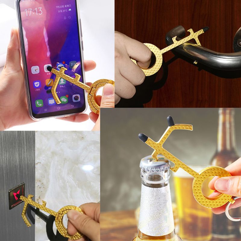 Dụng Cụ Mở Nắp Chai / Bấm Nút Thang Máy Không Tiếp Xúc Gắn Điện Thoại