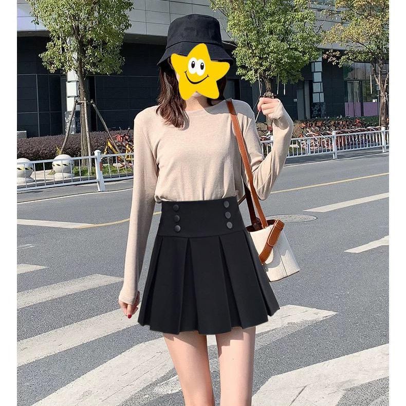 2021 new girls pleated skirt Korean fashion trend net red high waist slim a-line puff short | BigBuy360 - bigbuy360.vn