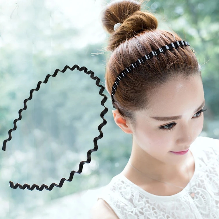Băng đô cài tóc kiểu dáng gợn sóng chống trượt thời trang cho nữ