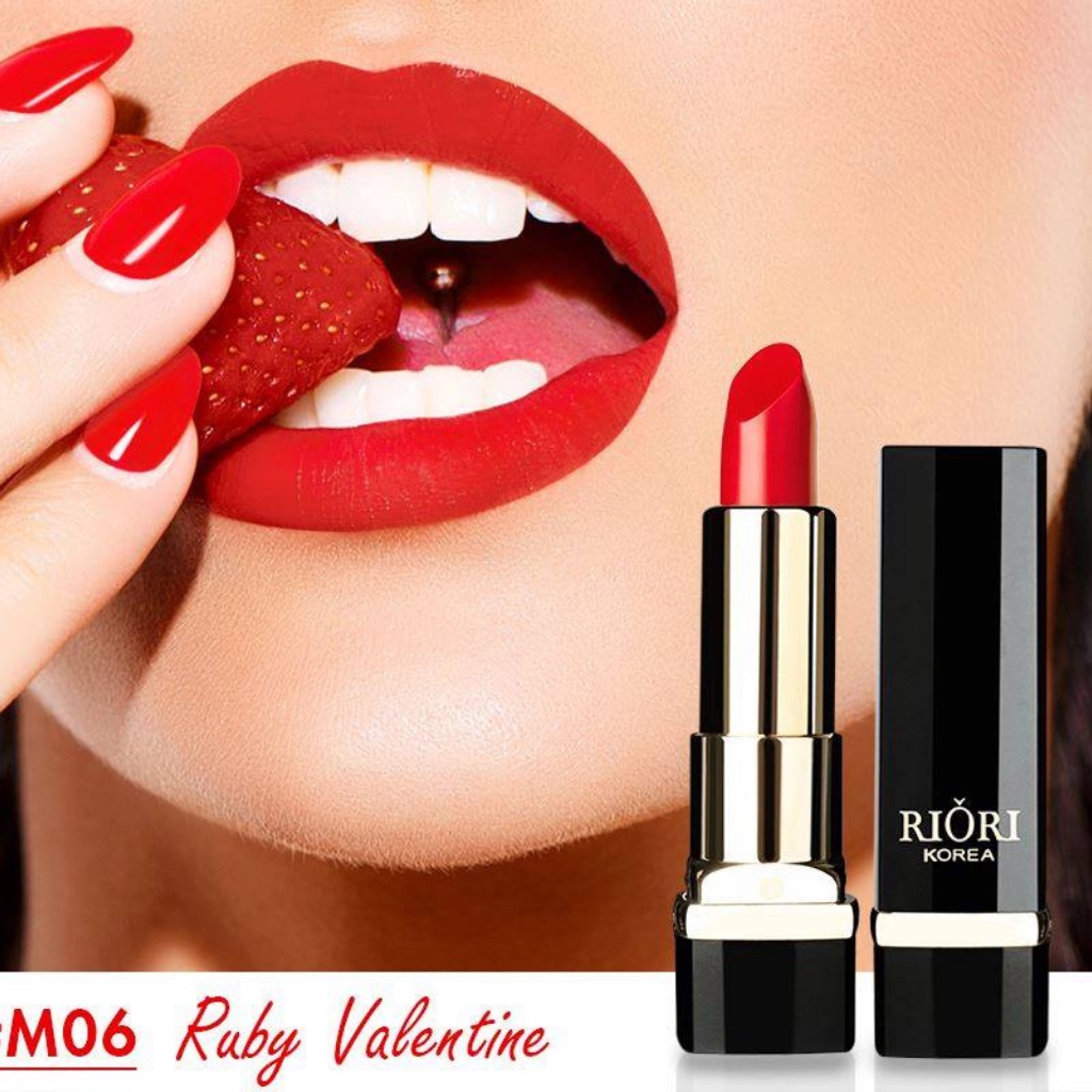 Son Lì Riori Matte Lipstick Siêu Mịn, Bền Màu, 4.5g