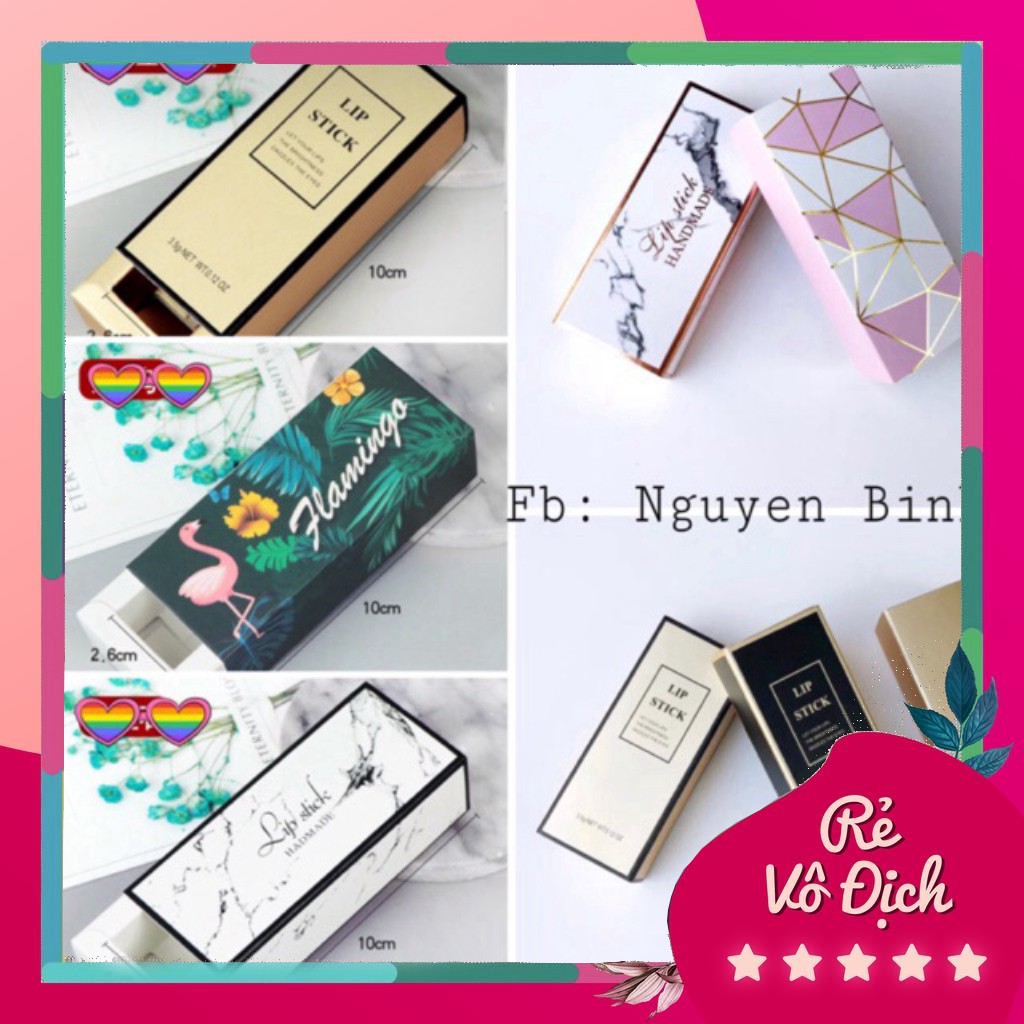 Hộp giấy đựng son dạng rút