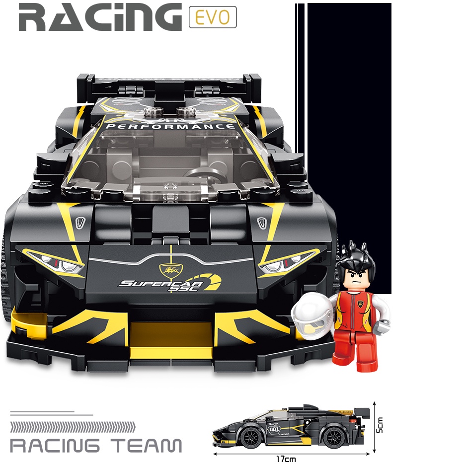 Bộ đồ chơi lắp ráp xe đua Racing Car Ferrari