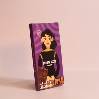 Sô cô la đen 70% Gia Lai (Dòng real chocolate cao cấp với tỷ lệ bơ ca cao bên trong lớn)