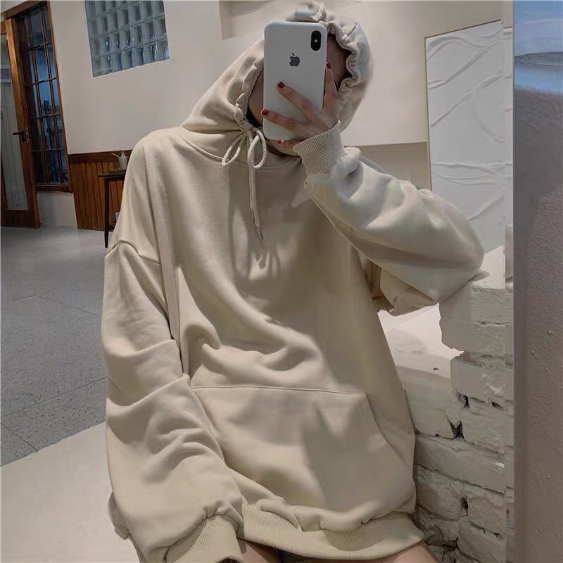 Áo Hoodie Trơn Basic Nhiều Màu Dáng Rộng Unisex Hàn Quốc- YAYSHOP