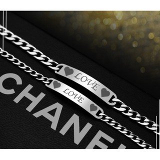 Lắc tay inox cặp đôi chữ LOVE