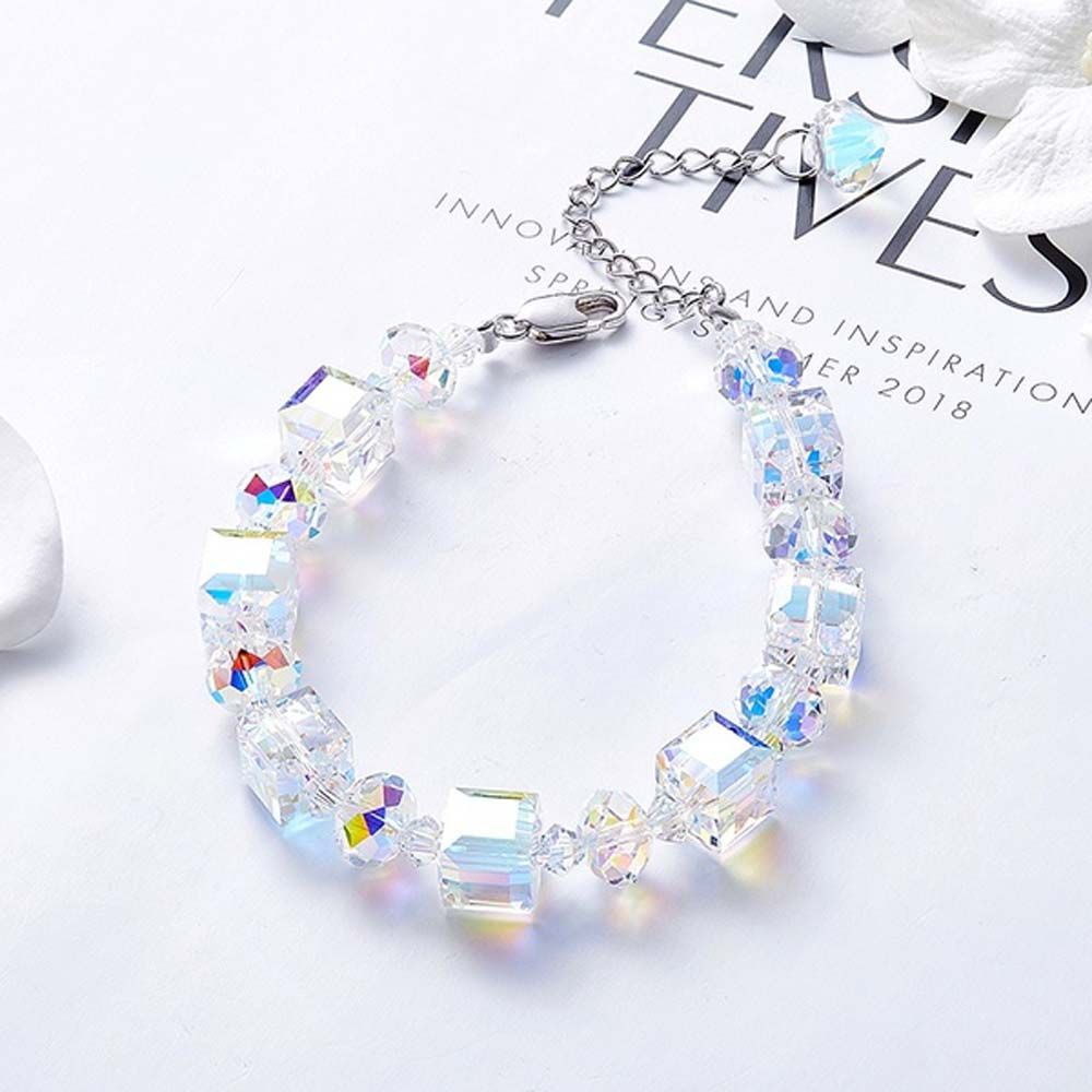 Vòng tay chuỗi hạt màu sắc ấn tượng có thể điều chỉnh kích thước