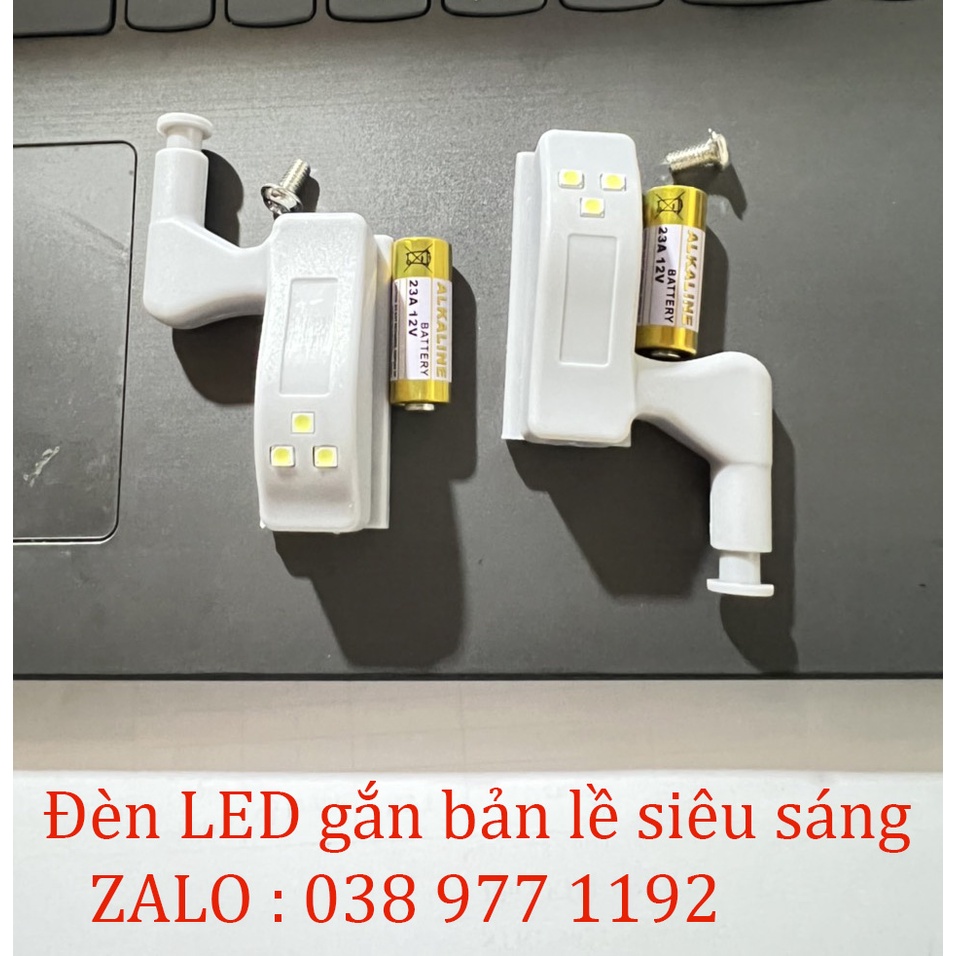 Đèn Led gắn bản lề tủ quần áo - Bật tắt khi đóng mở cửa - Tặng kèm pin