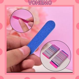 Dũa móng tay mini Vonemo hai mặt dụng cụ làm nail D11