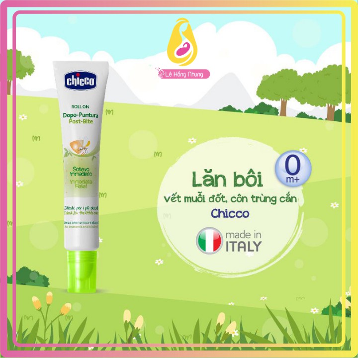 Lăn bôi vết muỗi đốt và côn trùng cắn Chicco cho trẻ từ 0 tháng tuổi trở lên