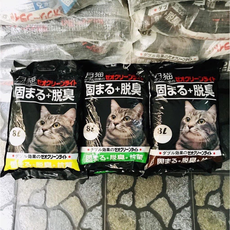 Cát vệ sinh mèo NHẬT ĐEN 8l
