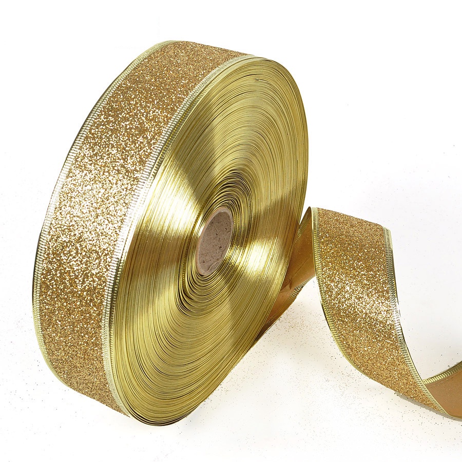 [Mới] Cuộn Dây Ruy Băng Kim Tuyến 50mm (Cuộn 2m / Cuộn) Trang Trí Tiệc Cưới / Giáng Sinh