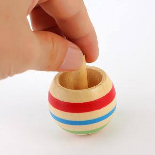 Con Quay Trụ Gỗ Nhiều Màu Sắc Dễ Thương Cho Bé