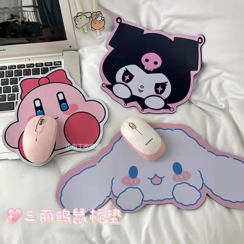 Miếng Lót Chuột Bàn Phím Máy Tính In Hoạt Hình Sanrio Kirby Kuromi Dễ Thương Chống Trượt