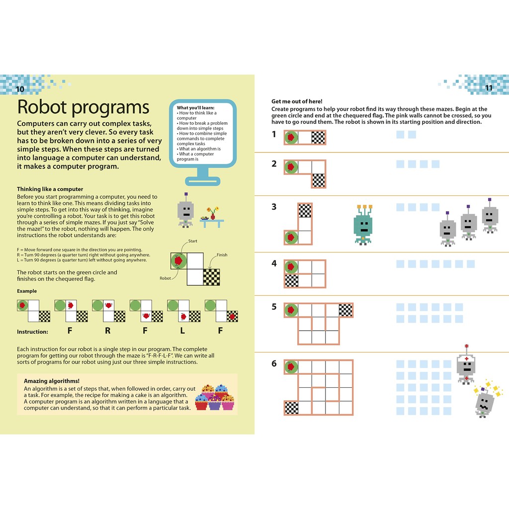 Sách : Computer Coding Made Easy Ages 7 11 Key Stage 2 - Học Máy Tính ( Dành Cho Học Sinh Từ 5 Tuổi )