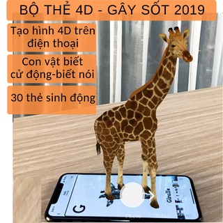 Đồ chơi Thẻ học tiếng Anh ❤Con vật biết Cử động có Âm thanh❤ 30 thẻ Flashcard