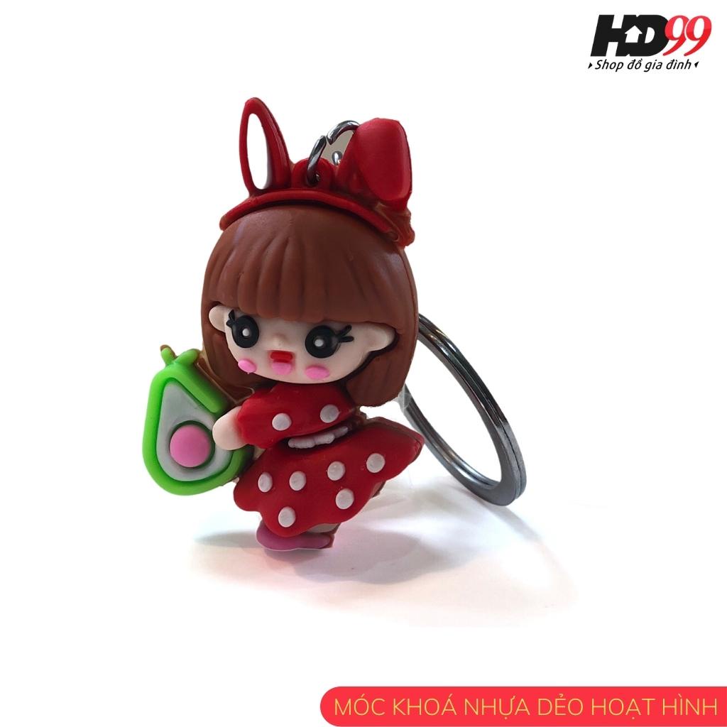 Móc Khoá Hoạt Hình Dễ Thương Doraemon Pikachu, Chất Liệu Nhựa Dẻo, Nhiều Lựa Chọn