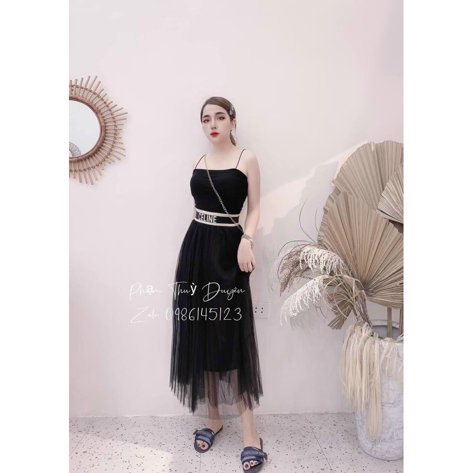 G35. 1902. CHÂN VÁY REN CHỮ CẠP