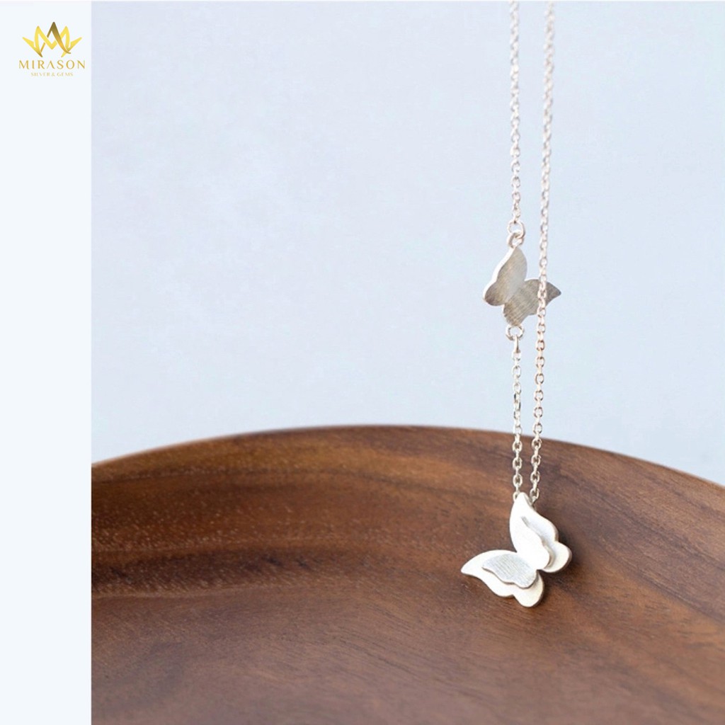 Dây Chuyền Bạc Nữ MIRASON Hồ Điệp Bay Lượn Sang Trọng MDC020 - Vòng Cổ Nữ Bạc 925 Cao Cấp