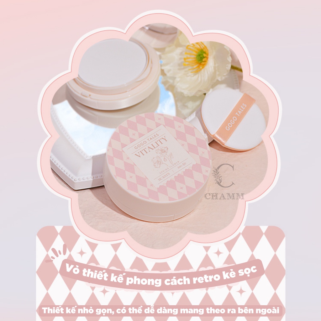 Cushion phấn phủ Gogo Tales Light And Nude kiềm dầu chống thấm nước GT 361 nội địa Trung