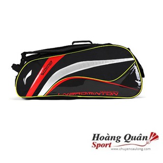 Túi/balo cầu lông chính hãng Lining ABJK028-1000 ( đen đỏ - cam )