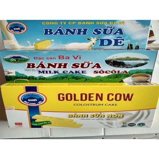 Combo 3 hộp bánh sữa đặc sản Ba Vì (01 BS Dê + 01 BS bò Non + 01 BS socola)