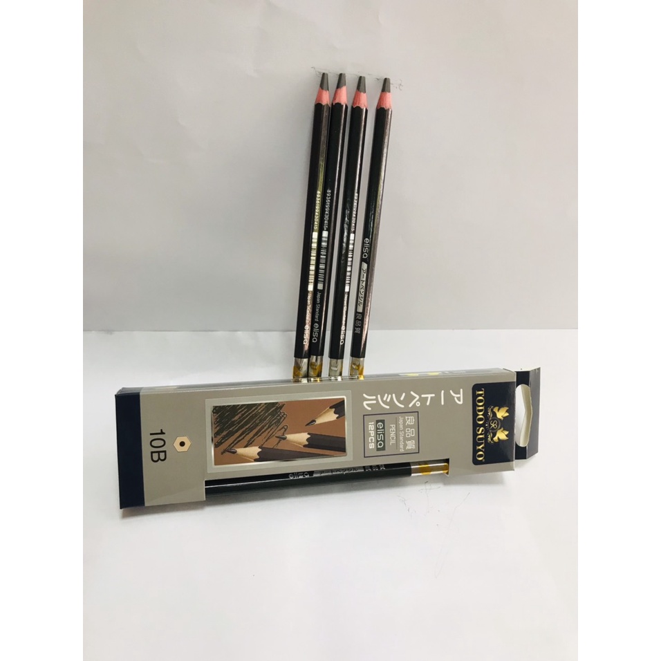 Combo 3 chiêc bút chì gỗ mềm Gstar ELISA 2B đến 10B