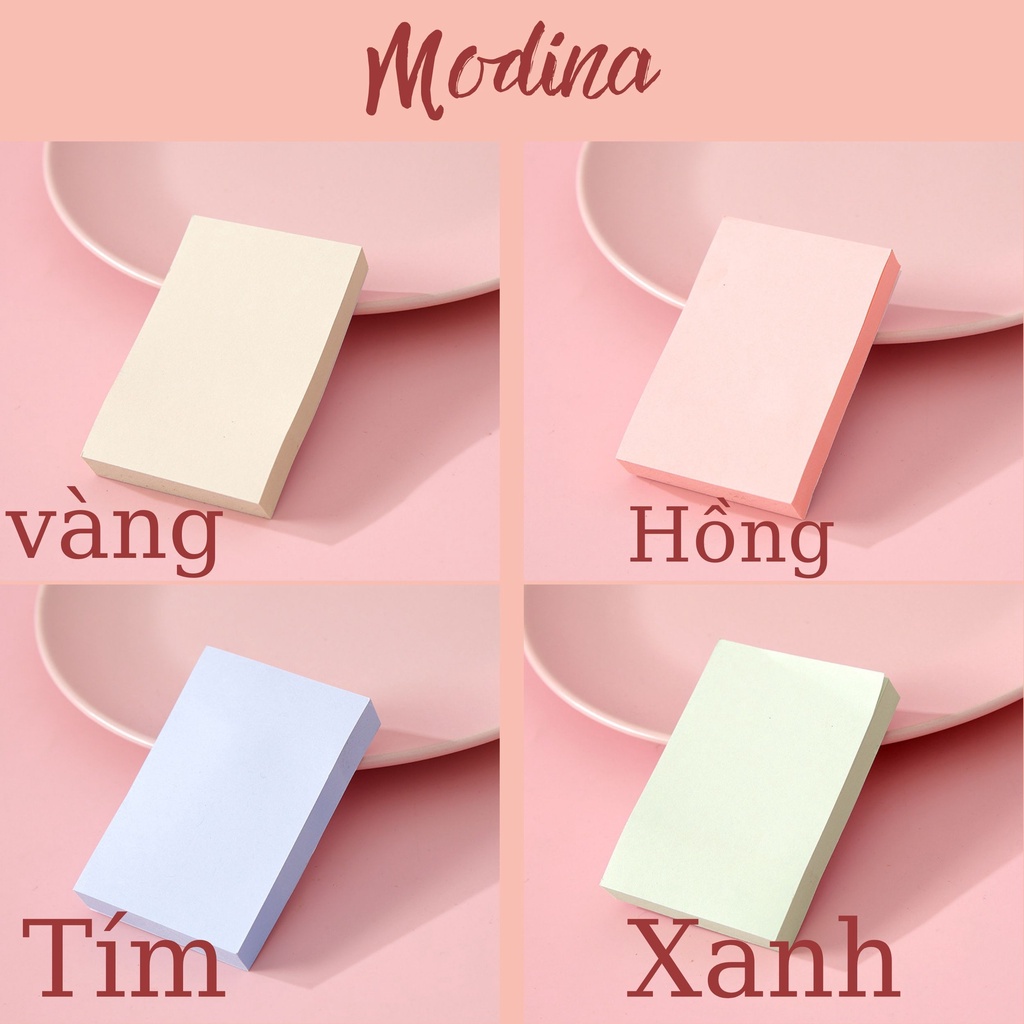 Giấy ghi chú dễ thương MODINA nhiều màu 5*7cm