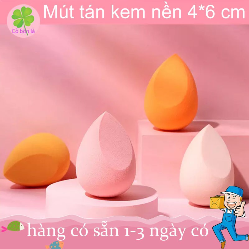 Mút Trang Điểm Tán Kem Nền Dạng Góc Xiên Mềm Mại Tiện Dụng, Tán Kem Đều Trang Điểm Nhanh, 4 Màu Lựa Chọn