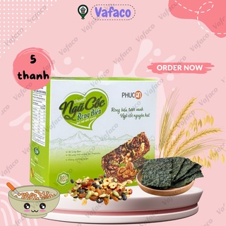 Thanh ngũ cốc rong biển phúc an - rong biển tươi xanh ngũ cốc nguyên hạt