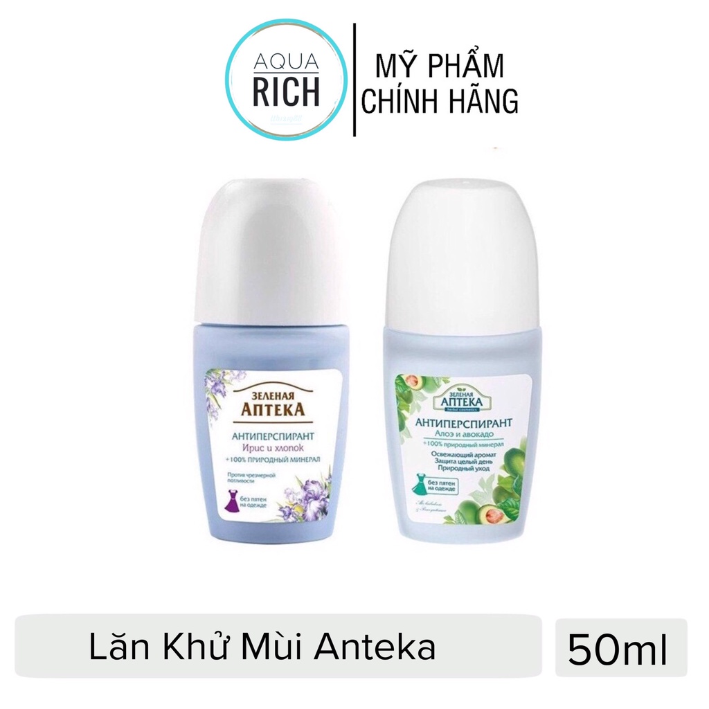 Lăn Khử Mùi Anteka 50ml Đủ Mùi