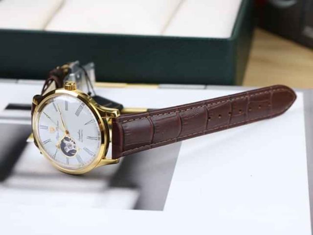 Đồng Hồ Nam OLYM PIANUS Chính Hãng OP99141-71.1AGR - GL Trang, Dây Da