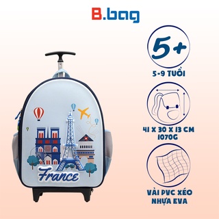 Balo cần kéo b.bag around the world dành cho học sinh cấp 1 - ảnh sản phẩm 5