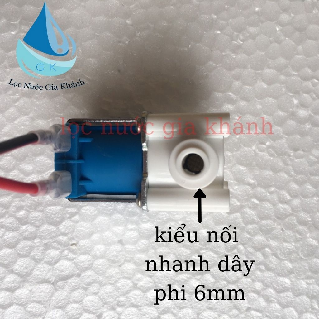 combo 5 van điện từ nối nhanh 24v máy lọc nước kèm dây điện.