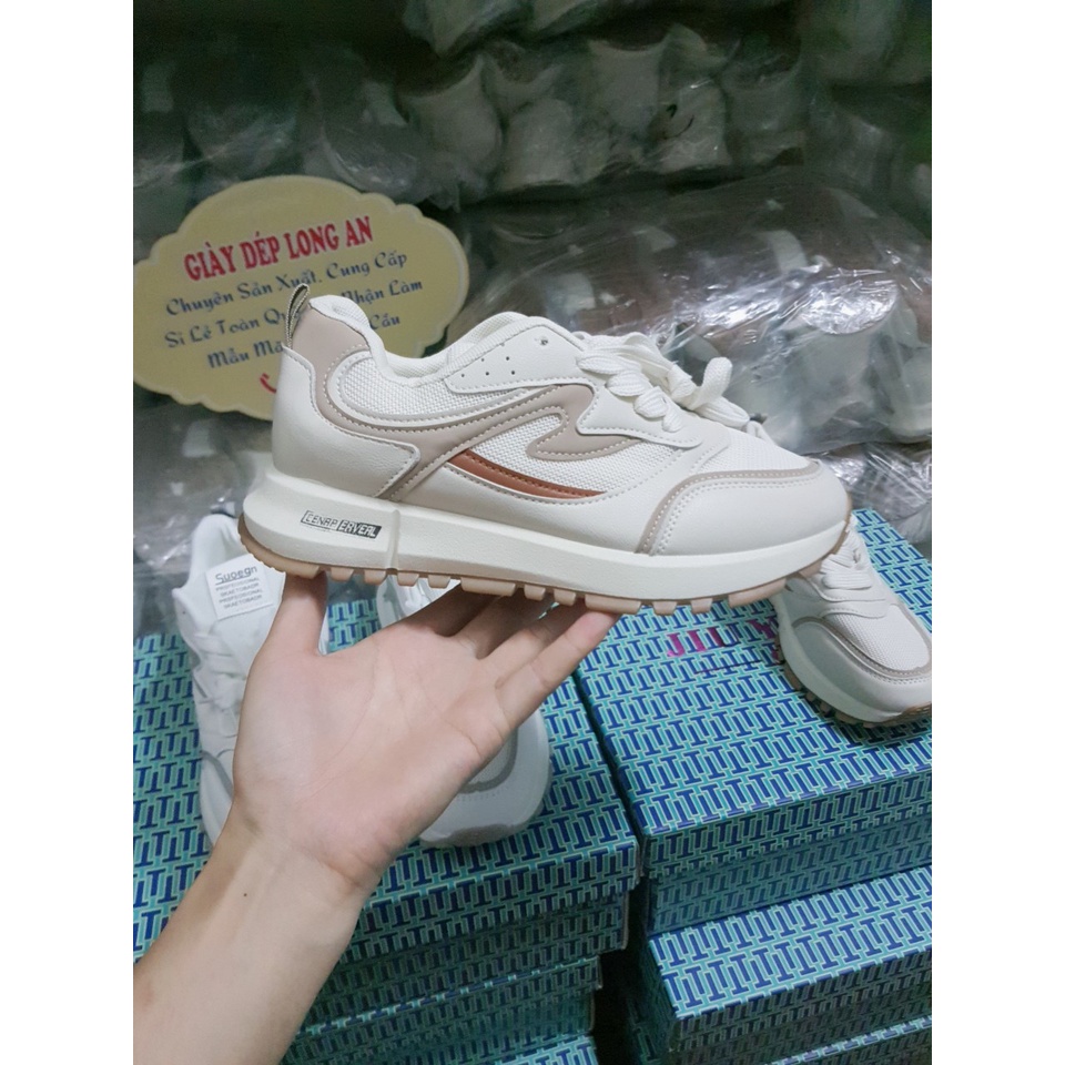 Giày Thể Thao Màu Đen Đế Dày Phong Cách Chính Hãng Thời Trang Mùa Thu Dễ Phối Đồ TLA53