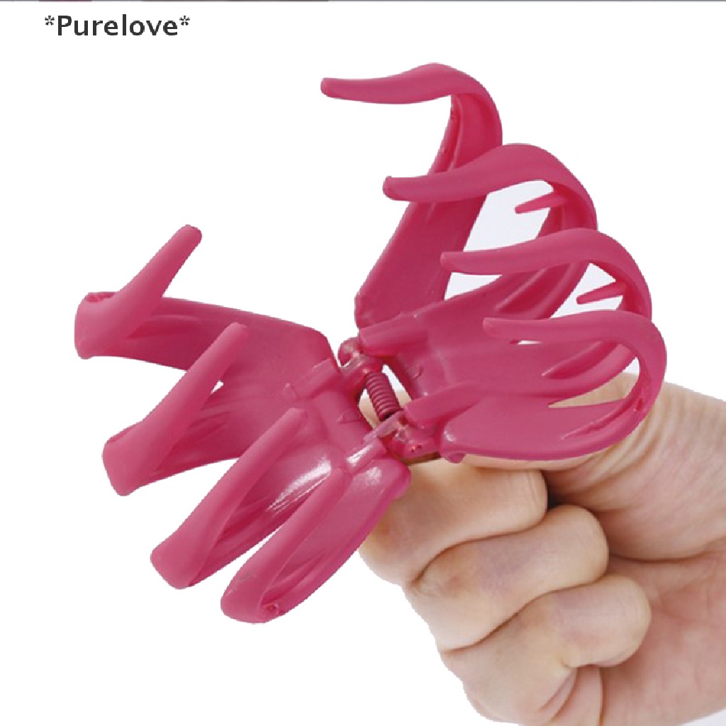 1 Kẹp Tóc Càng Cua / Mặt Trăng Hình Học Bằng Kim Loại Cho Bé Gái