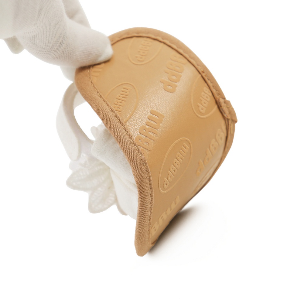 Xăng đan Tập Đi Đế Mềm Chống Trượt Đính Hoa Ngọc Trai Cho Bé Gái