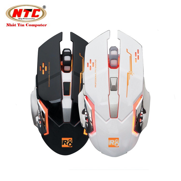 Chuột chuyên game không dây R8 1710A DPI 3200 Led đa màu tự chuyển | BigBuy360 - bigbuy360.vn