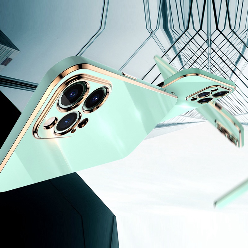 Ốp Điện Thoại TPU Silicon Mềm Mạ Điện Bảo Vệ Máy Ảnh Cho iPhone 12 Pro MAX