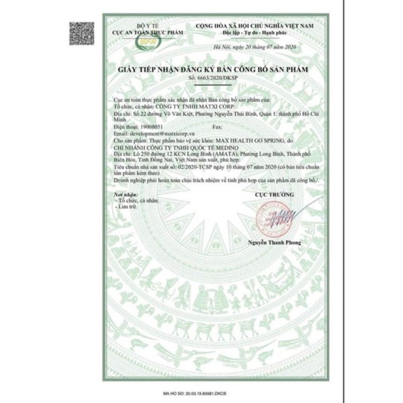 Thạch Lựu Giảm Cân Matxi Corp_Hàng Chính Hãng Tem Nguyên