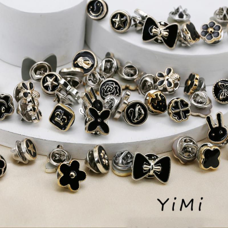 【Yimi.Vn】Kẹp Giữ Áo Sơ Mi Không Cần May Cài Nút Có Thể Tháo Rời Trang Trí Nút Có Thể Tháo Rời