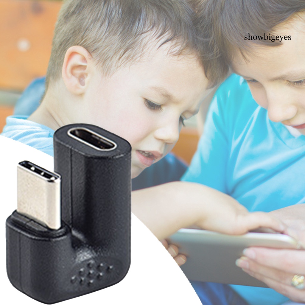 Đầu Nối Chuyển Đổi Type C Đầu Đực Sang Đầu Cái Hình Chữ U Bằng Pvc Ổn Định Cho Máy Tính Bảng