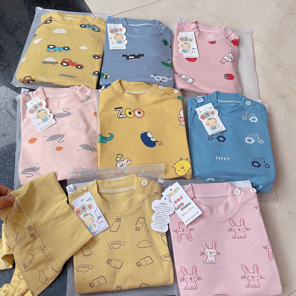 BỘ COTTON NỈ CẠP CAO TQXK COTTON GIỮ ẤM CHO BÉ